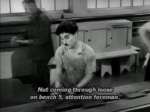 Caption, set in Verdana Italic, reads: Nut coming through loose on bench 5, attention foreman